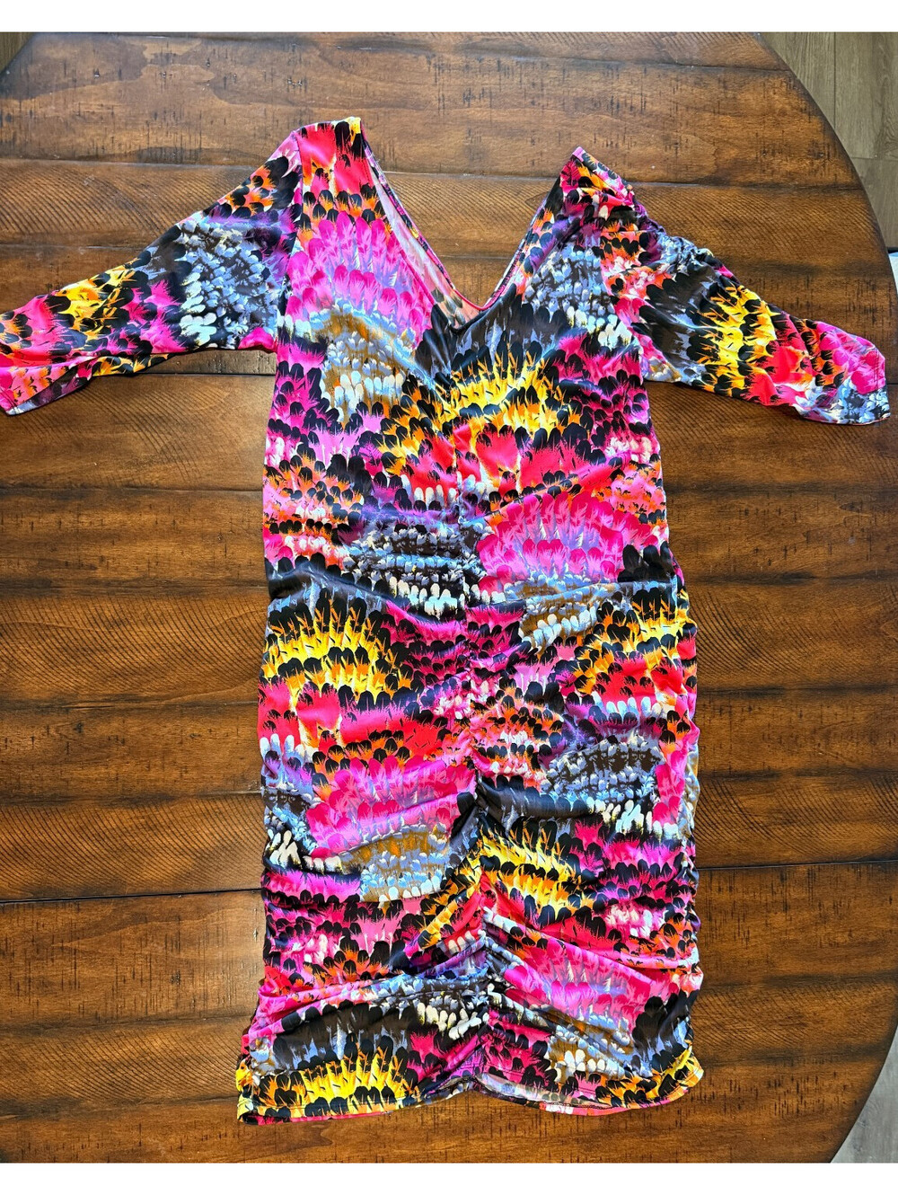HypnotiK Apparel Women's Ruched Bodycon Dress Size 3X Made in USA